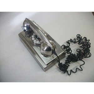 Crosley Cr55 Wall Phone - Brushed Chrome